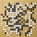 Board position at the end of game EGC 1975 - Round 8 - Game 1: Juergen Mattern vs Jim Bates