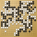 Board position at the end of game EGC 1976 - Round 1 - Game 2: Jon Diamond vs Tony Goddard