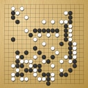 Board position at the end of game EGC 1976 - Round 1 - Game 4: Robert Rehm vs Cas Muller