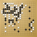 Board position at the end of game EGC 1976 - Round 2 - Game 1: Igor Bizjak vs Patrick Merissert