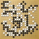 Board position at the end of game EGC 1976 - Round 2 - Game 3: Wolfgang Isele vs Michael Katscher