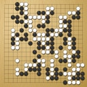 Board position at the end of game EGC 1976 - Round 3 - Game 3: Jon Diamond vs Helmut Hasibeder