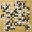 Board position at the end of game EGC 1976 - Round 3 - Game 1: Patrick Merissert vs Wolfgang Isele