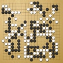 Board position at the end of game EGC 1976 - Round 5 - Game 4: Cas Muller vs Helmut Hasibeder