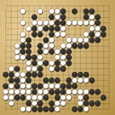 Board position at the end of game EGC 1976 - Round 5 - Game 1: Tony Goddard vs Igor Bizjak