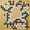 Board position at the end of game EGC 1976 - Round 7 - Game 3: Cas Muller vs Wolfgang Isele