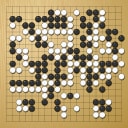 Board position at the end of game EGC 1976 - Round 8 - Game 2: Robert Rehm vs Jon Diamond