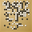 Board position at the end of game EGC 1977 - Round 7 - Game 1: Wolfgang Isele vs Ronald Schlemper