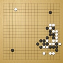Board position at the end of game EGC 1980 - Round 3 - Game 1: Robert Rehm vs Matthew Macfadyen