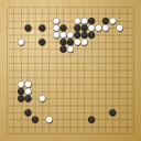 Board position at the end of game EGC 1980 - Round 5 - Game 1: Juergen Mattern vs Matthew Macfadyen
