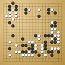 Board position at the end of game EGC 1980 - Round 9 - Game 1: Matthew Macfadyen vs Wolfgang Isele