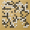 Board position at the end of game EGC 1980 - Round 1 - Game 1: Matthew Macfadyen vs Juergen Mattern