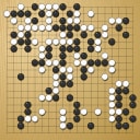 Board position at the end of game EGC 1984 - Round 5 - Game 1: Robert Rehm vs Tay-You Hong
