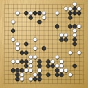 Board position at the end of game EGC 1985 - Round 2 - Game 1: Michiel Eijkhout vs Ronald Schlemper