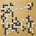 Board position at the end of game EGC 1985 - Round 4 - Game 1: Erik Puijt vs Matthew Macfadyen