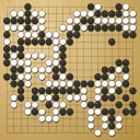 Board position at the end of game EGC 1986 - Round 8 - Game 1: Gerald Westhoff vs Ronald Schlemper