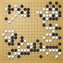 Board position at the end of game EGC 1986 - Round 9 - Game 1: Alexej Lazarev vs Frank Janssen