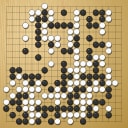 Board position at the end of game EGC 1986 - Round 2 - Game 1: Robert Rehm vs Matthew Macfadyen