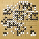 Board position at the end of game EGC 1990 - Round 9 - Game 1: T Mark Hall vs M. Bergmann