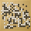 Board position at the end of game EGC 1992 - Round 10 - Game 1: Egbert Rittner vs Alexej Lazarev