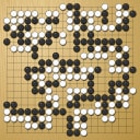 Board position at the end of game EGC 1992 - Round 10 - Game 2: Francis Roads vs Viktor Bogdanov