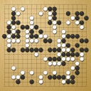 Board position at the end of game EGC 1992 - Round 1 - Game 1: Desmond Cann vs Alexej Lazarev