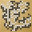Board position at the end of game EGC 1992 - Round 1 - Game 3: T Mark Hall vs T Mayanagi