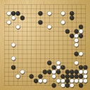 Board position at the end of game EGC 1992 - Round 3 - Game 1: Thomas Heshe vs Q Mills