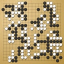 Board position at the end of game EGC 1992 - Round 4 - Game 1: Peter Gaspari vs Desmond Cann