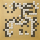 Board position at the end of game EGC 1992 - Round 7 - Game 1: Alexej Lazarev vs Wataru Miyakawa