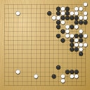 Board position at the end of game EGC 1992 - Round 8 - Game 3: Zhong-Xiao Ye vs Petr Valasek
