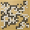 Board position at the end of game EGC 1995 - Round 2 - Game 1: Adrian Passow vs Francois Mizessyn
