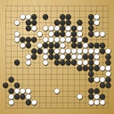 Board position at the end of game EGC 1997 - Round 10 - Game 2: T Mark Hall vs Desmond Cann