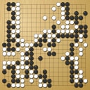 Board position at the end of game EGC 1997 - Round 10 - Game 1: Vladimir Danek vs Wataru Miyakawa