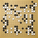Board position at the end of game EGC 2003 - Round 4 - Game 1: Naoyuki Kai vs Seul-ki Hong