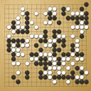 Board position at the end of game EGC 2004 - Round 10 - Game 1: Alexandr Dinerstein vs Jung-hee Yi
