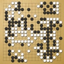 Board position at the end of game EGC 2004 - Round 6 - Game 1: Hong-pok Yi vs Wataru Miyakawa