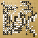 Board position at the end of game EGC 2005 - Round 3 - Game 1: Alexandr Dinerstein vs Yeon-sik Lim