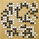 Board position at the end of game EGC 2006 - Round 3 - Game 1: Chi-seon Pak vs Alexandr Dinerstein