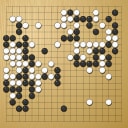 Board position at the end of game EGC 2007 - Round 2 - Game 1: Robert Jasiek vs Vesa Laatikainen