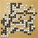 Board position at the end of game EGC 2009 - Round 10 - Game 2: Rob van Zeijst vs Csaba Mero