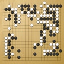 Board position at the end of game EGC 2009 - Round 8 - Game 1: Cornel Burzo vs Rob van Zeijst