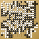 Board position at the end of game EGC 2009 - Round 1 - Game 2: Igor Nemlij vs Yanqi Zhang