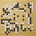 Board position at the end of game EGC 2009 - Round 10 - Game 2: Joon-sang Kim vs Catalin Taranu