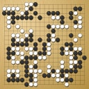 Board position at the end of game EGC 2009 - Round 4 - Game 2: Joon-sang Kim vs In-seong Hwang