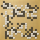 Board position at the end of game EGC 2009 - Round 5 - Game 1: Eunkuk Kim vs Geert Groenen