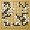 Board position at the end of game EGC 2009 - Round 6 - Game 1: In-seong Hwang vs Chi Min Oh
