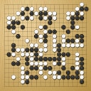 Board position at the end of game EGC 2009 - Round 6 - Game 3: Sang-youn Jun vs Alexandr Dinerstein