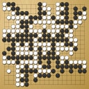 Board position at the end of game EGC 2009 - Round 7 - Game 1: Eunkuk Kim vs Joon-sang Kim