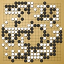 Board position at the end of game EGC 2009 - Round 7 - Game 3: Geert Groenen vs Alexandr Dinerstein